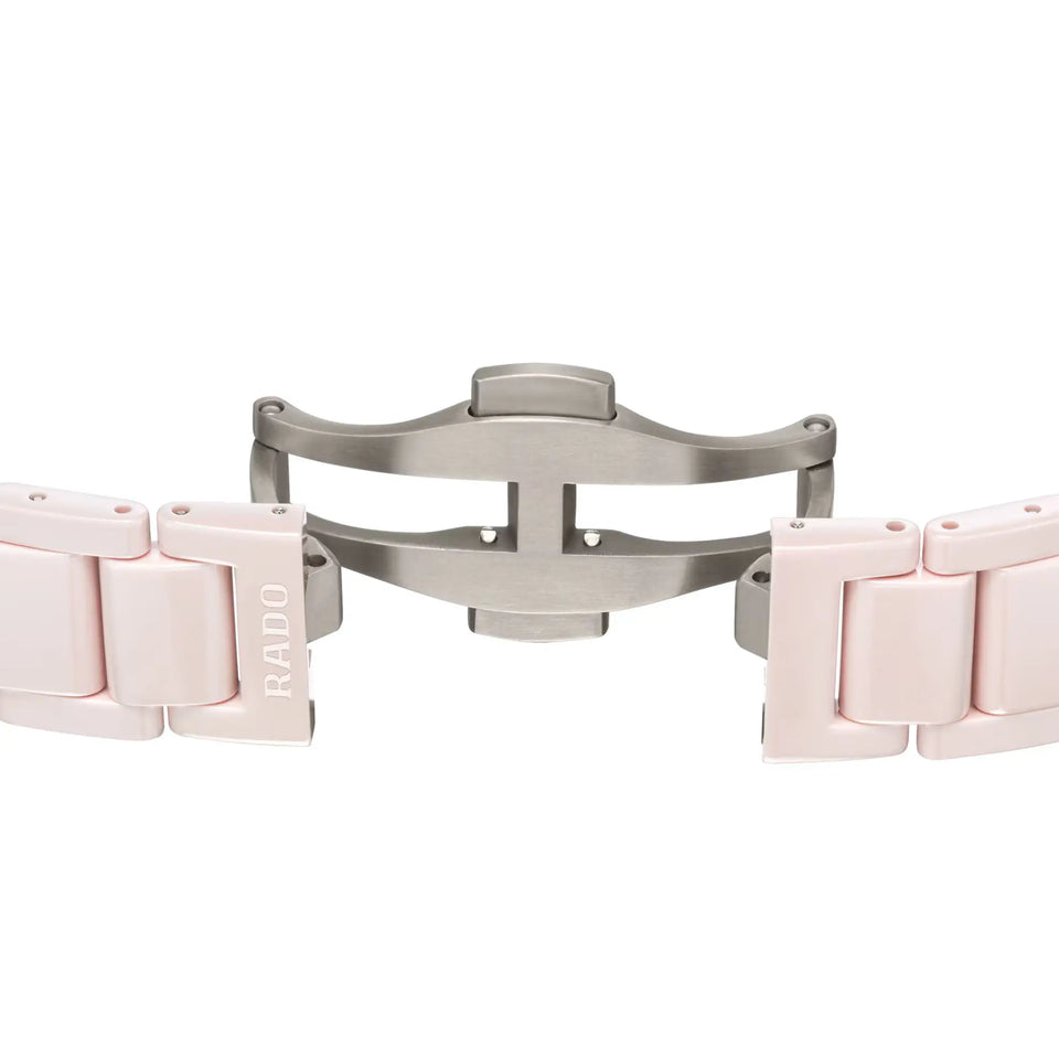 RADO Ladies True Square Pink Diamond Set 29mm Quartz Watch