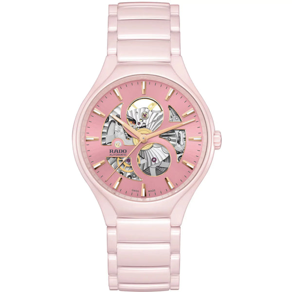 RADO Ladies Limited Edition True Round Pink Open Heart Watch