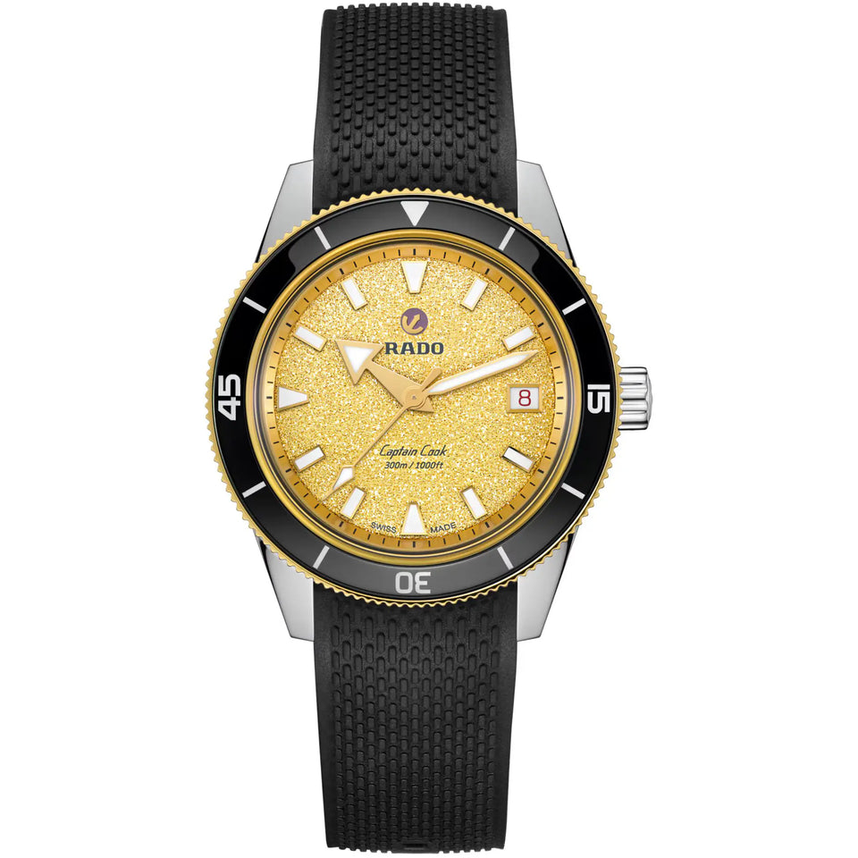 RADO Men's CAPTAIN COOK 39mm Automatic Shimmering Dial Watch