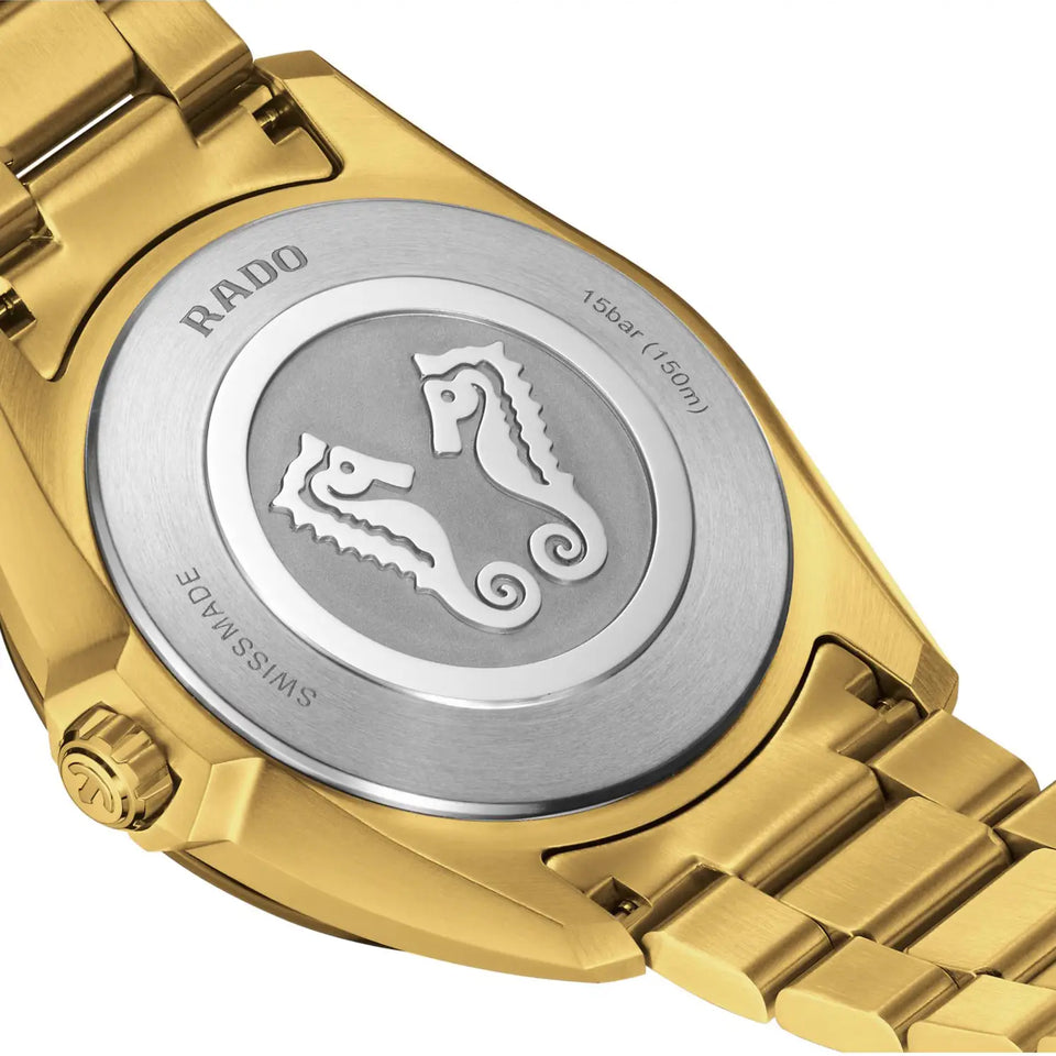 RADO Men's Hyperchrome Quartz Green & Gold Watch