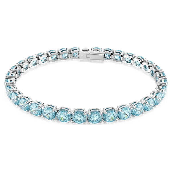 Swarovski Matrix Blue Stone Tennis Bracelet
