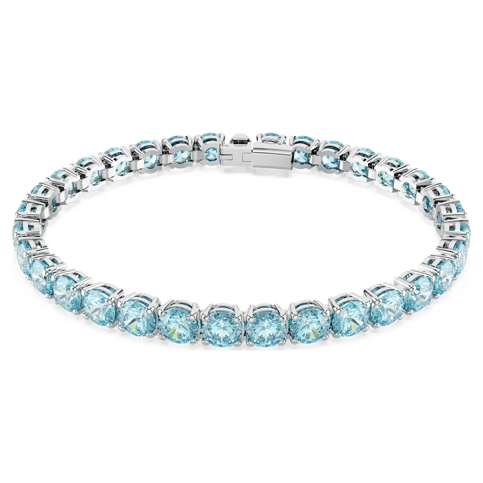 Swarovski Matrix Blue Stone Tennis Bracelet
