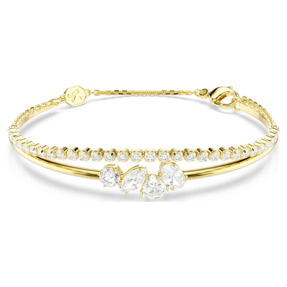 Swarovski Mesmera 18ct Gold Finish Double Bracelet