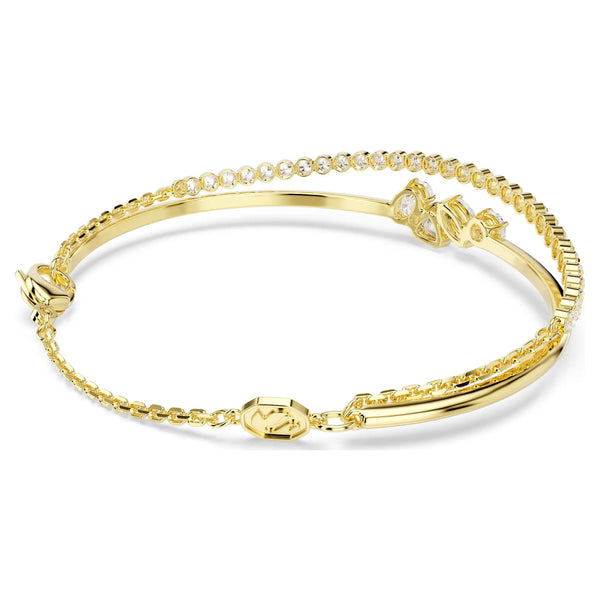 Swarovski Mesmera 18ct Gold Finish Double Bracelet