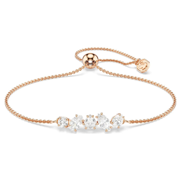 Swarovski Mesmera 18ct Rose Gold Finish Mixed Cuts Adjustable Bracelet