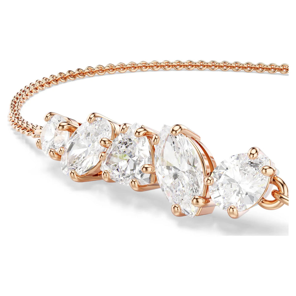 Swarovski Mesmera 18ct Rose Gold Finish Mixed Cuts Adjustable Bracelet