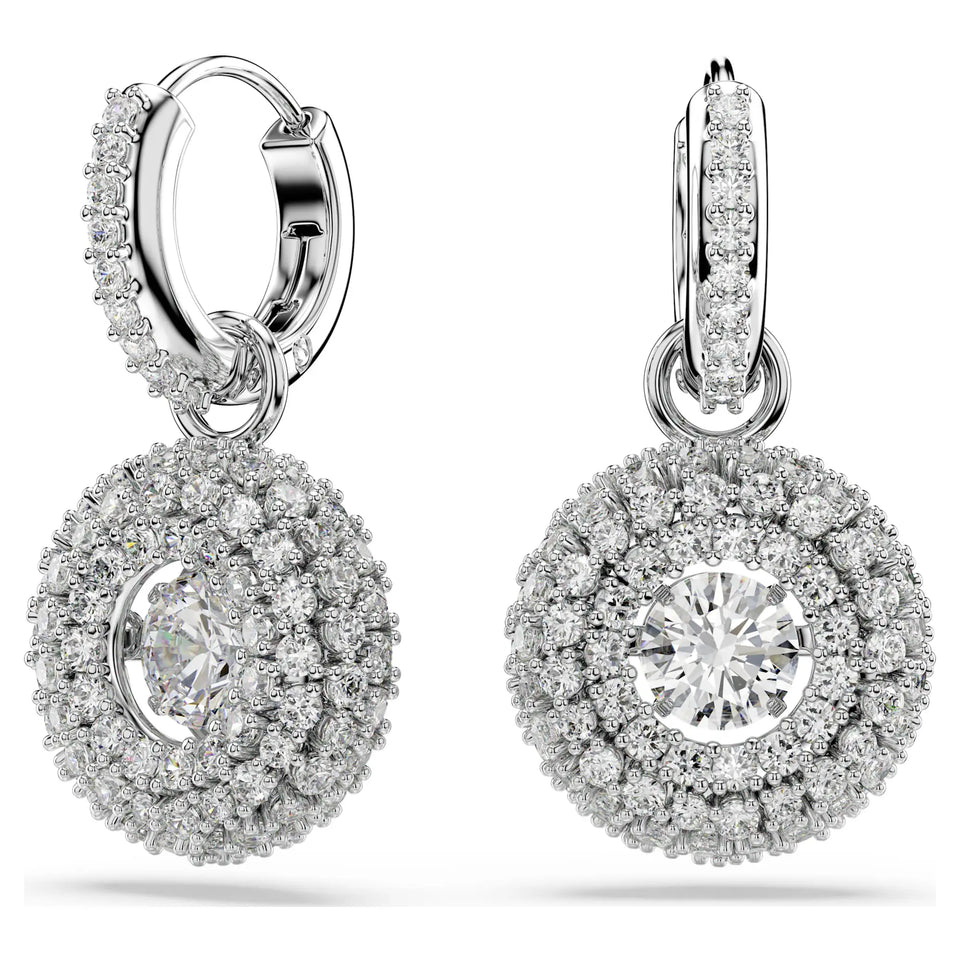 Swarovski Sublima Stone Set Round Drop Earrings