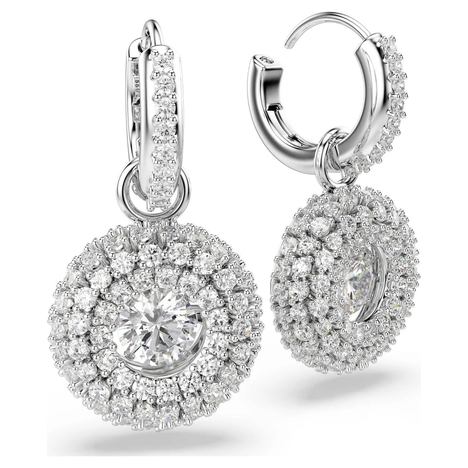 Swarovski Sublima Stone Set Round Drop Earrings