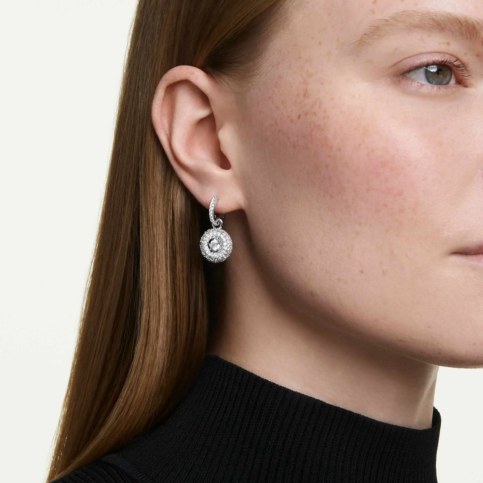 Swarovski Sublima Stone Set Round Drop Earrings