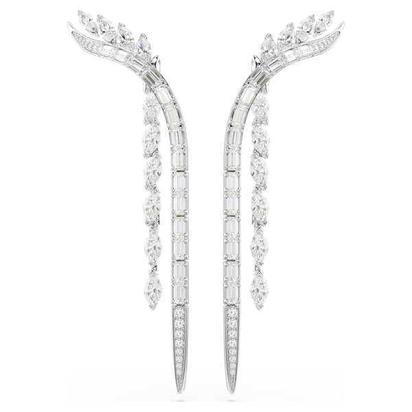 Swarovski Mesmera Mixed Cuts Double Drop Earrings