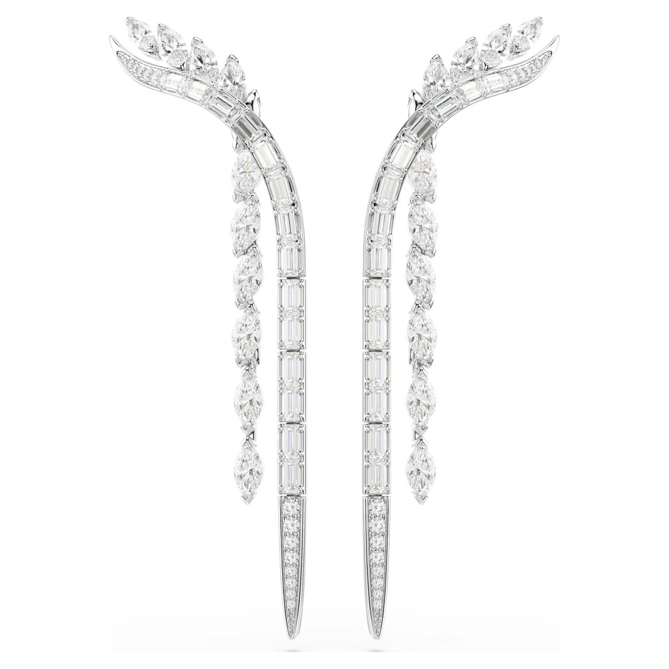Swarovski Mesmera Mixed Cuts Double Drop Earrings