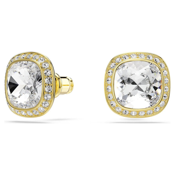 Swarovski Una Angelic Cushion Cut Gold Tone Earrings