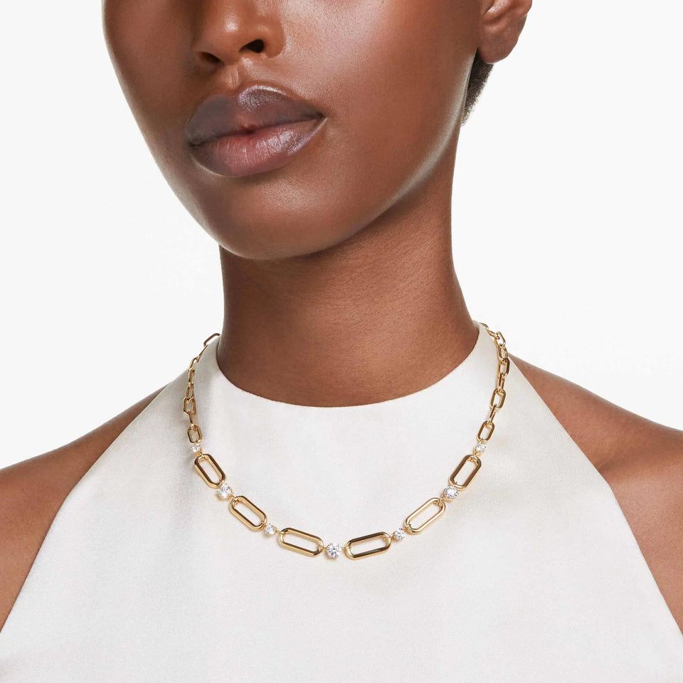 Swarovski Constella 18ct Gold Finish Link Necklace