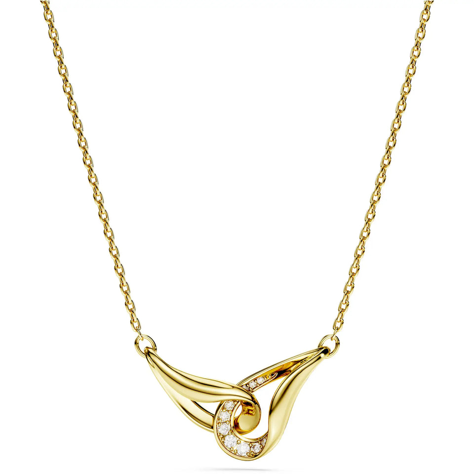 Swarovski Classica 18ct Gold Finish Interlocking Necklace