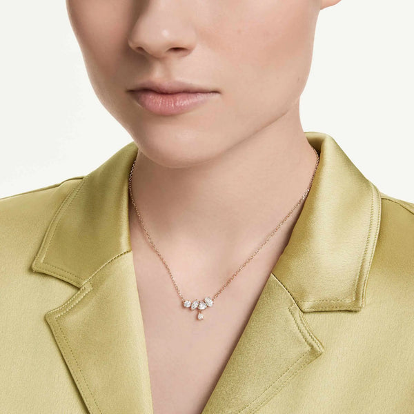 Swarovski Mesmera 18ct Rose Gold Finish Mixed Cuts Necklace