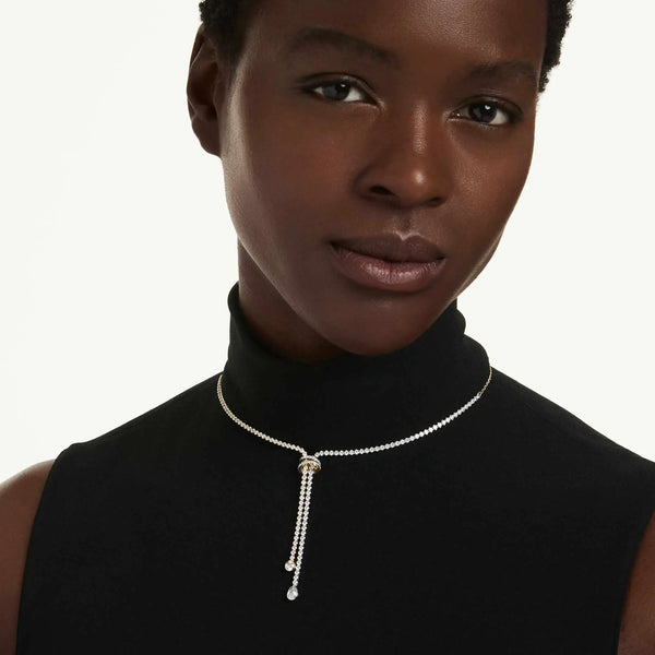 Swarovski Hyperbola 'Y' Knot Necklace