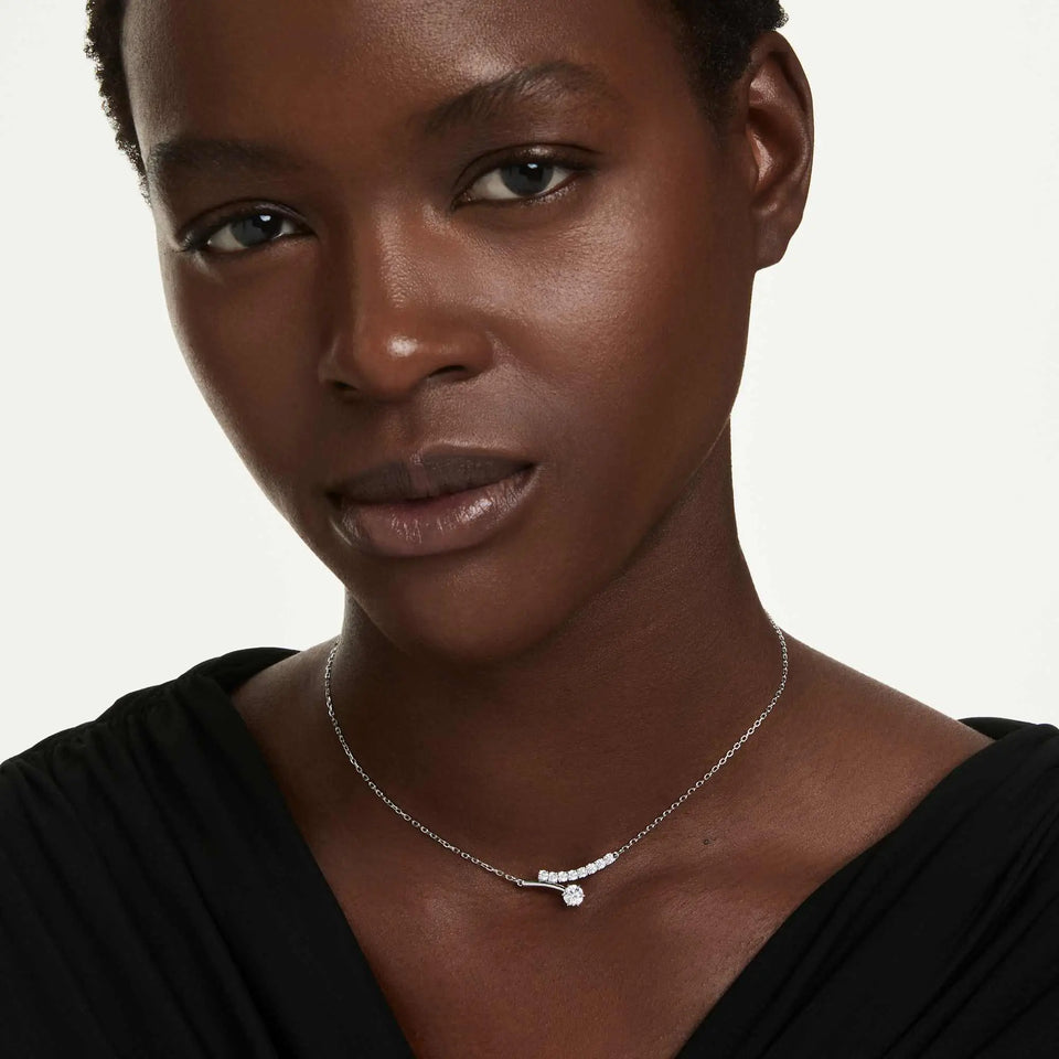 Swarovski Matrix Rhodium Plated Necklace