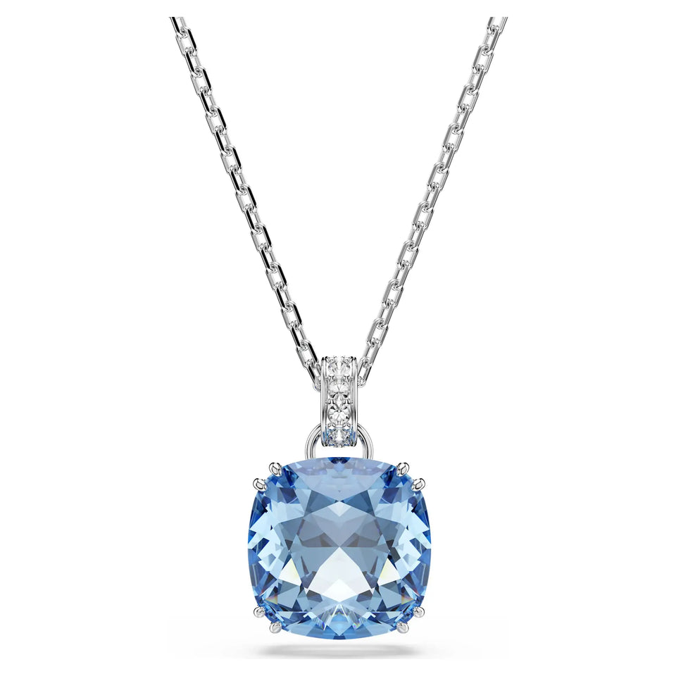 Swarovski Millenia Blue Cushion Cut Necklace