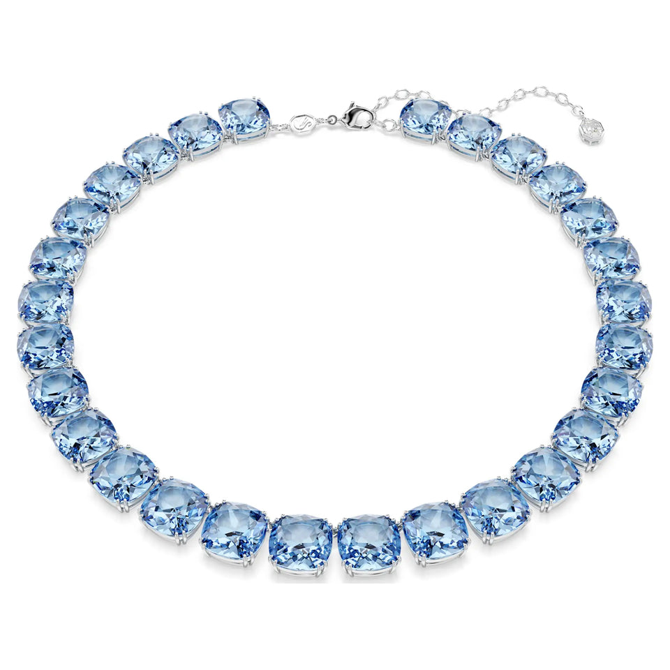Swarovski Millenia Blue Cushion Cut Necklace