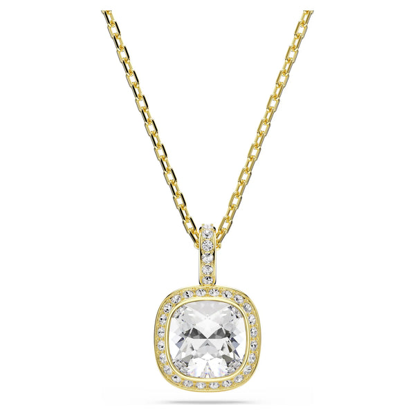 Swarovski Una Angelic Cushion Cut Gold Tone Necklace