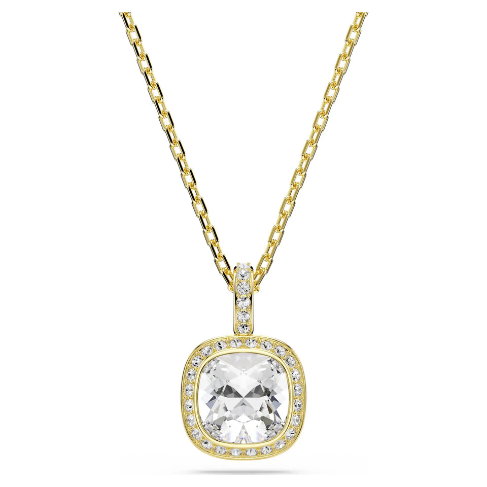 Swarovski Una Angelic Cushion Cut Gold Tone Necklace