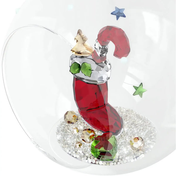 Swarovski Holiday Cheers Stocking and Candy Ball Ornament