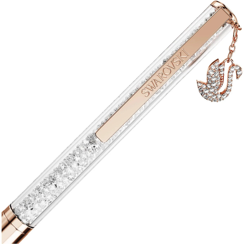 Swarovski Crystalline Rose Gold Swan Ballpoint Pen