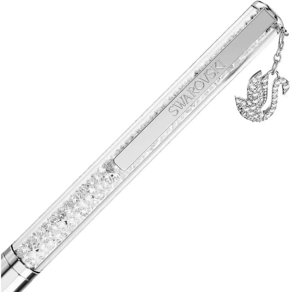 Swarovski Crystalline Silver Tone Swan Ballpoint Pen