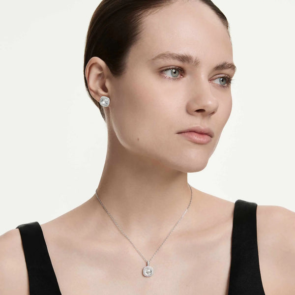 Swarovski Una Angelic Cushion Cut Necklace & Earring Set
