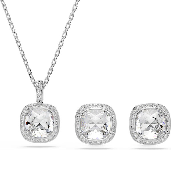 Swarovski Una Angelic Cushion Cut Necklace & Earring Set