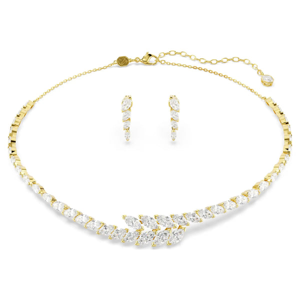 Swarovski Mesmera Gold Tone Finish Necklace & Earring Set
