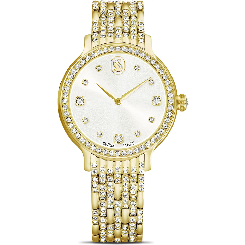 Swarovski Ladies Imber Gold Tone Stone Set Watch