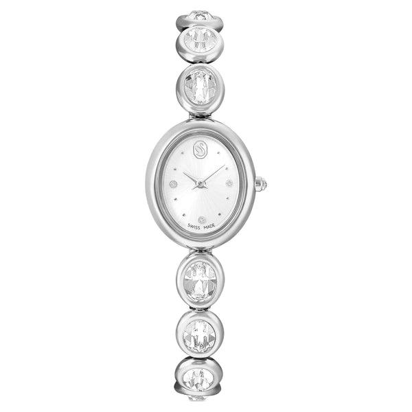 Swarovski Ladies Imber Silver Tone Oval Stone Watch