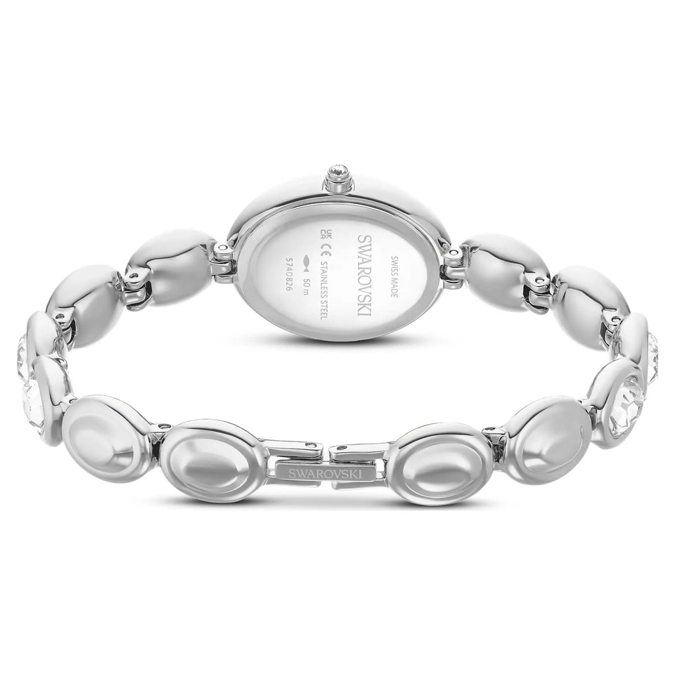 Swarovski Ladies Imber Silver Tone Oval Stone Watch