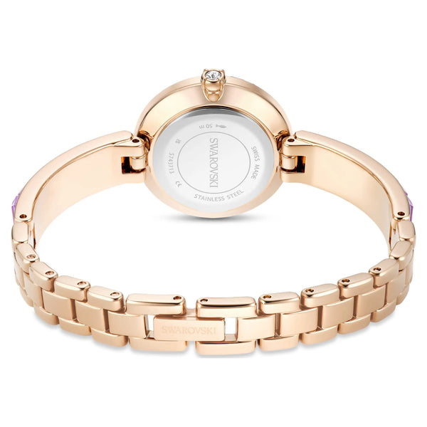 Swarovski Ladies Matrix Purple Crystal Bangle Watch
