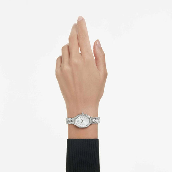 Swarovski Ladies Dextera Octagon Silver Tone Watch