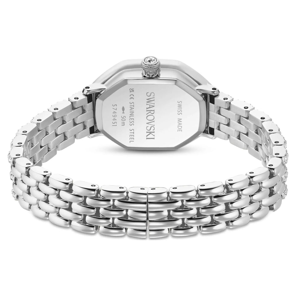 Swarovski Ladies Dextera Octagon Silver Tone Watch