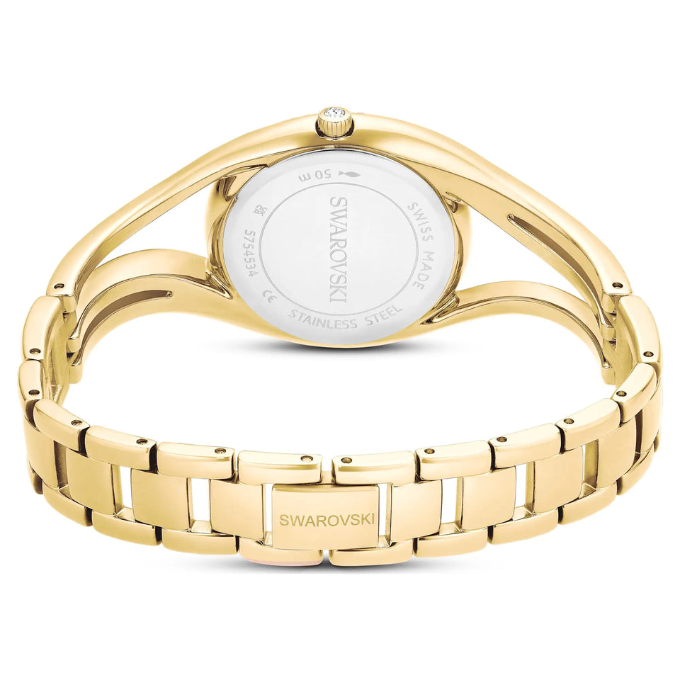 Swarovski Ladies Matrix Octagon Blue Baguette Cut Crystal Watch