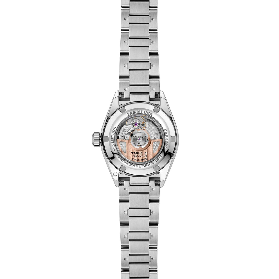 TAG Heuer Ladies Carrera Automatic 29mm Pink Diamond Set Watch