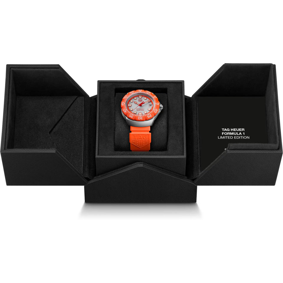TAG Heuer Limited Edition Formula 1 Solargraph Solar Quartz Orange 38mm Watch