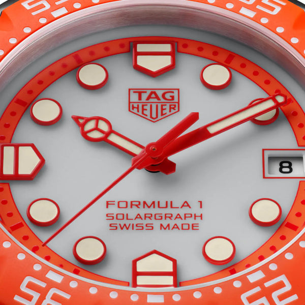 TAG Heuer Limited Edition Formula 1 Solargraph Solar Quartz Orange 38mm Watch