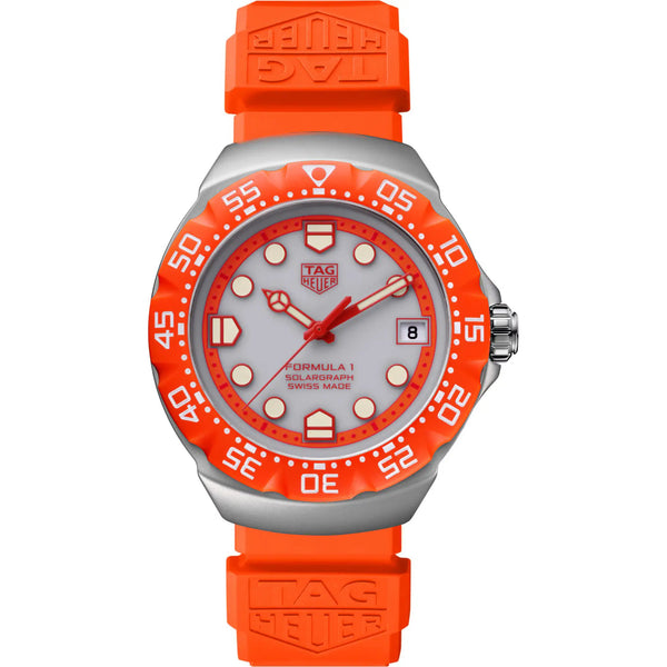 TAG Heuer Limited Edition Formula 1 Solargraph Solar Quartz Orange 38mm Watch