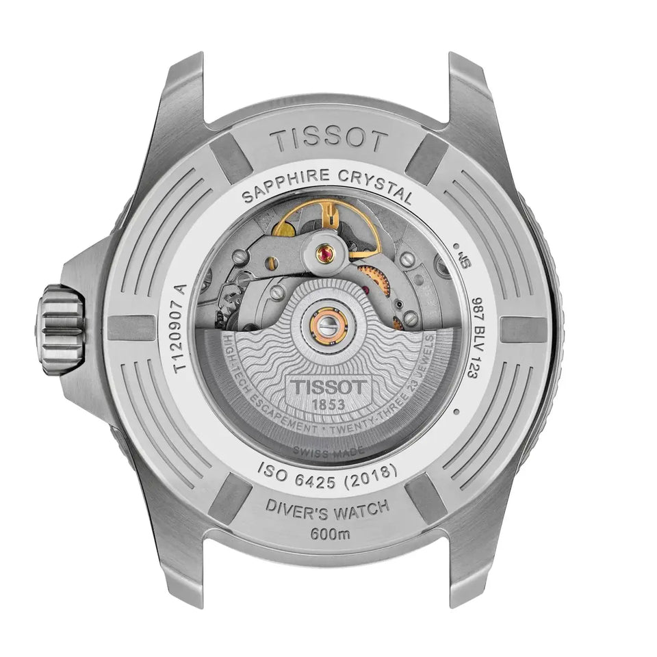 Tissot Men's Seastar 2000 44mm Black Dial Watch