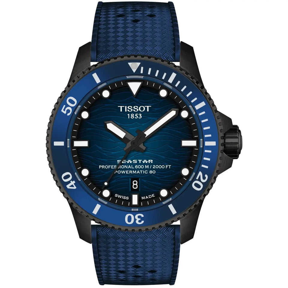 Tissot Men's Seastar 2000 44mm Blue Watch