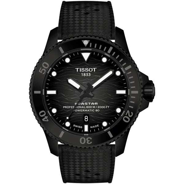 Tissot Men's Seastar 2000 44mm Black Watch
