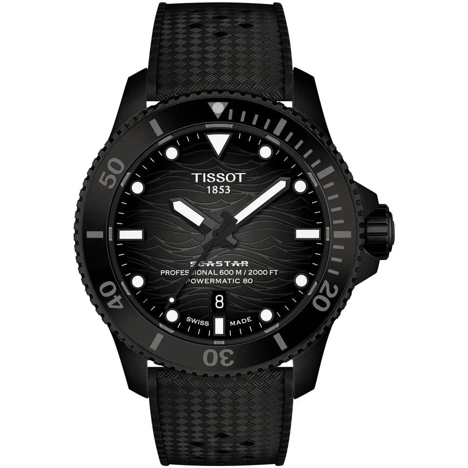 Tissot Men's Seastar 2000 44mm Black Watch