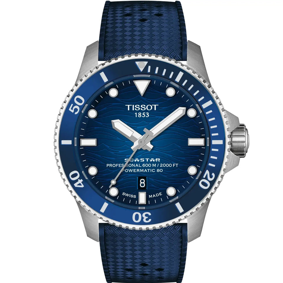 Tissot Men's Seastar 1000 Powermatic 80 Blue Watch