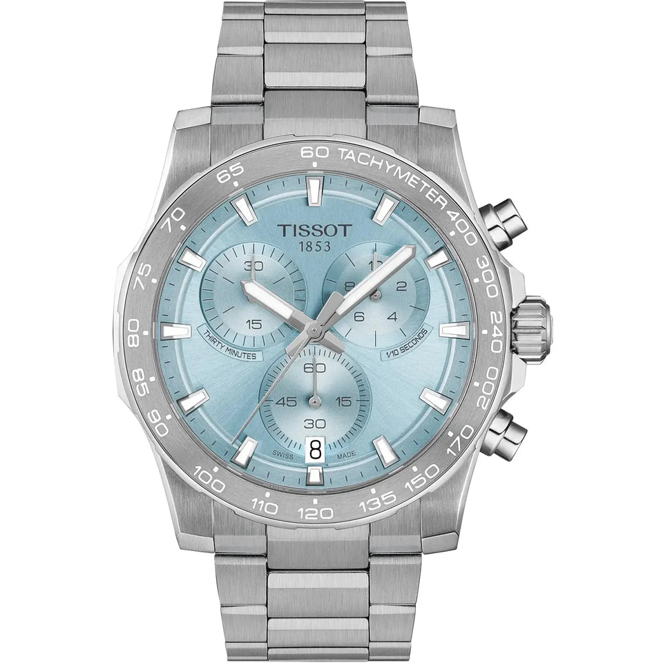 Tissot Men's Supersport Chronograph 42mm Quartz Ice Blue Watch
