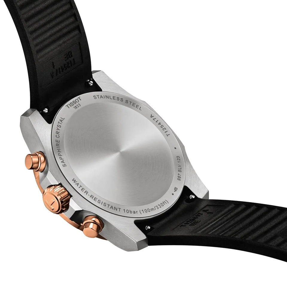 Tissot Men's Supersport Chronograph 42mm Black & Rose Watch