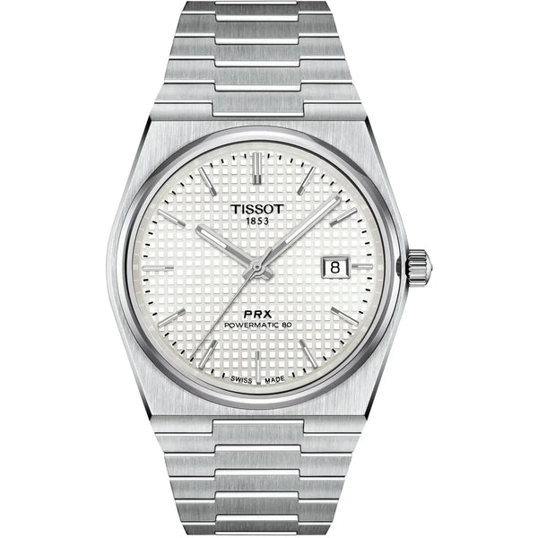 Tissot Men's PRX 40mm Powermatic 80 Mother of Pearl Dial Watch